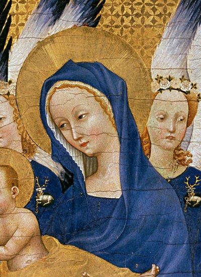 Vergine con Bambino, c.1395-99 (dettaglio) da Master of the Wilton Diptych